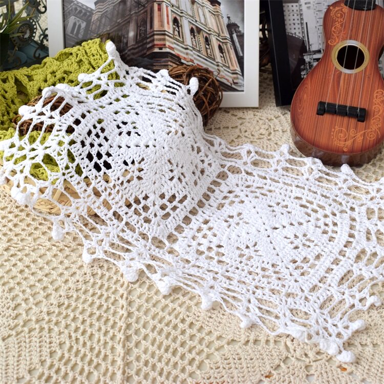 Foreign Trade Outlet Pure Cotton Handmade Crochet Hook Flower Tray Cushion Dining Cushion Vases Cushion Decoration Cushion Universal Cover Cloth Cover Towels