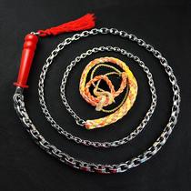 Stainless steel unicorn whip whip whip steel whip fitness whip beginner long whip iron chain whip adult soft whip nut whip
