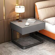 Bedside table modern minimalist hotel room Italian light luxury bedside table bedroom simple high-end bedside shelf