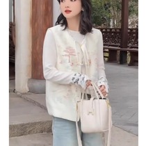 2024 new style early spring with a complete set of fashionable and high-end new Chinese womens national style vest shirt suit pants