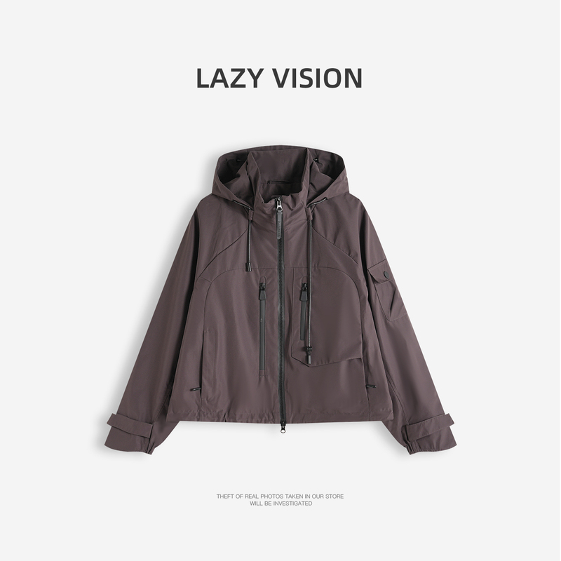 Sasa｜Outdoor Multi-Color Hooded Jacket for Women, Autumn Softshell Multi-Pocket Functional Jacket 39451