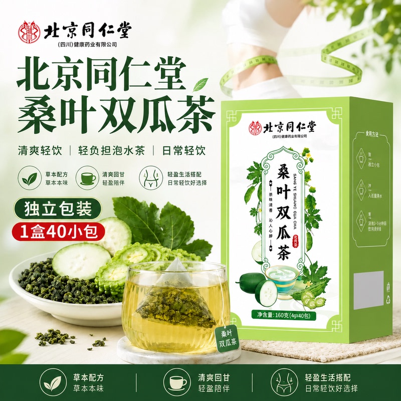 [Authentic Product] Beijing Tong Ren Tang Mulberry Leaf and Melon Tea, Authentic Tea for Brewing, Individually Packaged
