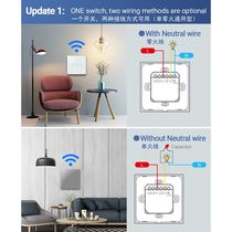 WIFI Tuya smart home touch wall switch single fire zero fire European regulations British regulations voice APP timing dual control