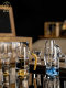 Chinese-Style Creative Liquor Glass Set, High-End Handmade Glass Small Shot Glasses, Wine Divider, Household Wine Set with Cup Holder