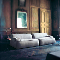 Baxter finished cloth sofa Nordic size household type supersoft lazy network red straight-discharge sofa can be customized