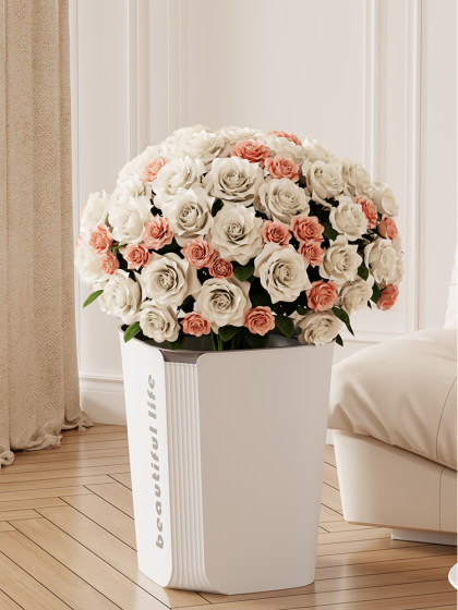 厨房垃圾桶家用2025新款轻奢高颜值大号卧室客厅厕所卫生间纸篓桶