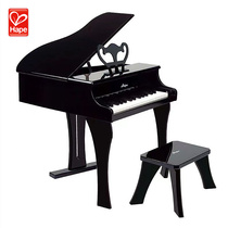 Hape 30-key childrens wooden grand mechanical piano with Lepu playable educational toys for beginners boys and girls