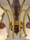 French Mid-Century Flower Chandelier, Retro High-End Solid Wood Living Room Main Light, Creative American Bedroom and Dining Room Lighting