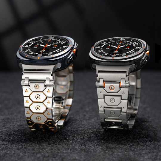 Suitable for Samsung Watch Strap 8/7/6/5 Stainless Steel Titan Samsung Watchultra Metal Men's Strap