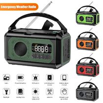 12000mAh Emergency Weather Radio with 2 Solar Panels Hand