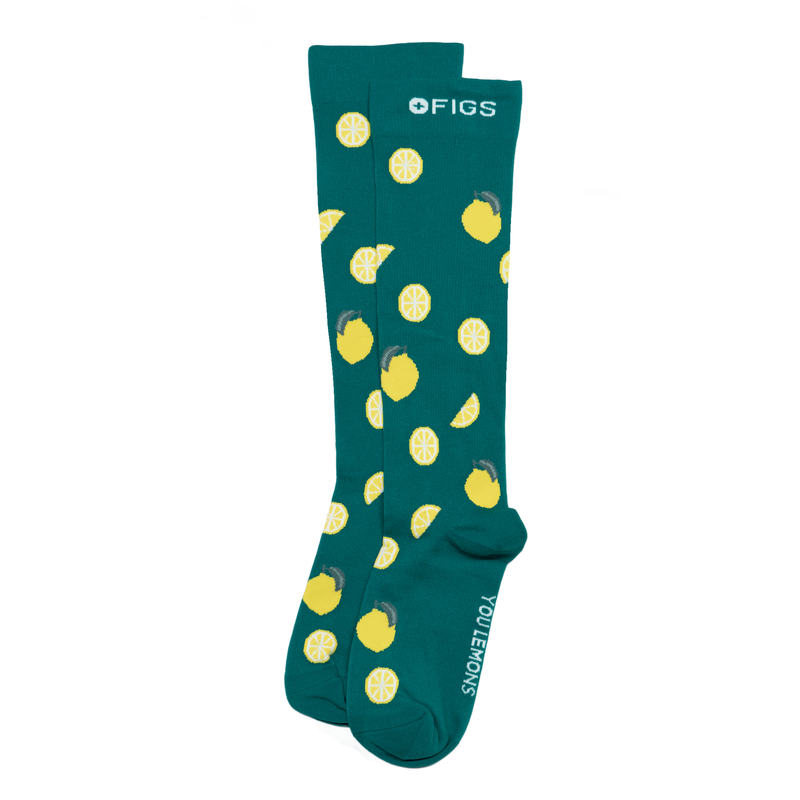 Men's and Women's Compression Socks Relieve Leg Fatigue, Promote Blood Circulation, Lemon Scent, All-Weather Long Tube Calf Sports Socks Fg