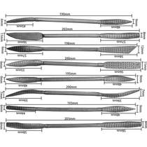 File carpentry Italian hardwood 8-knife tool special-shaped wood carving set polishing file woodworking assorted file wood file set