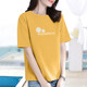 Plus size women's t-shirt women's summer short-sleeved cotton top middle-aged mother summer loose casual printing
