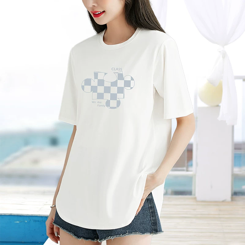 Summer short sleeve T-shirt, oversize, size
