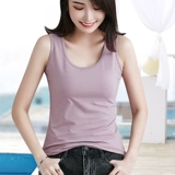 Майка топ, хлопковое эластичное универсальное белье для повседневной носки, бретели, жилет без рукавов