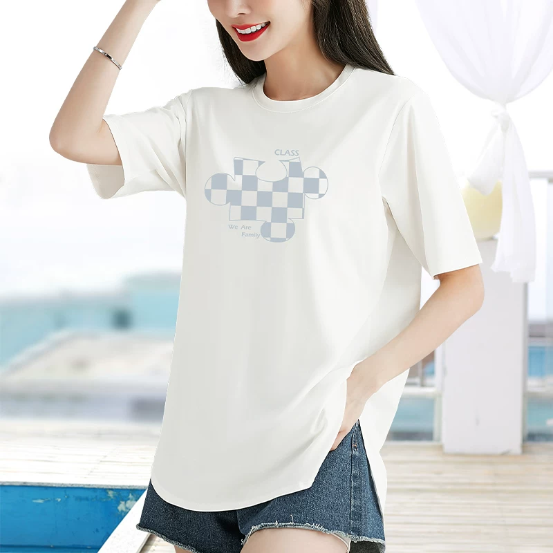 Summer short sleeve T-shirt, oversize, size