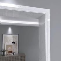 New French curved edge minimalist marble door cover line narrow door frame window frame balcony aisle pass stone edge