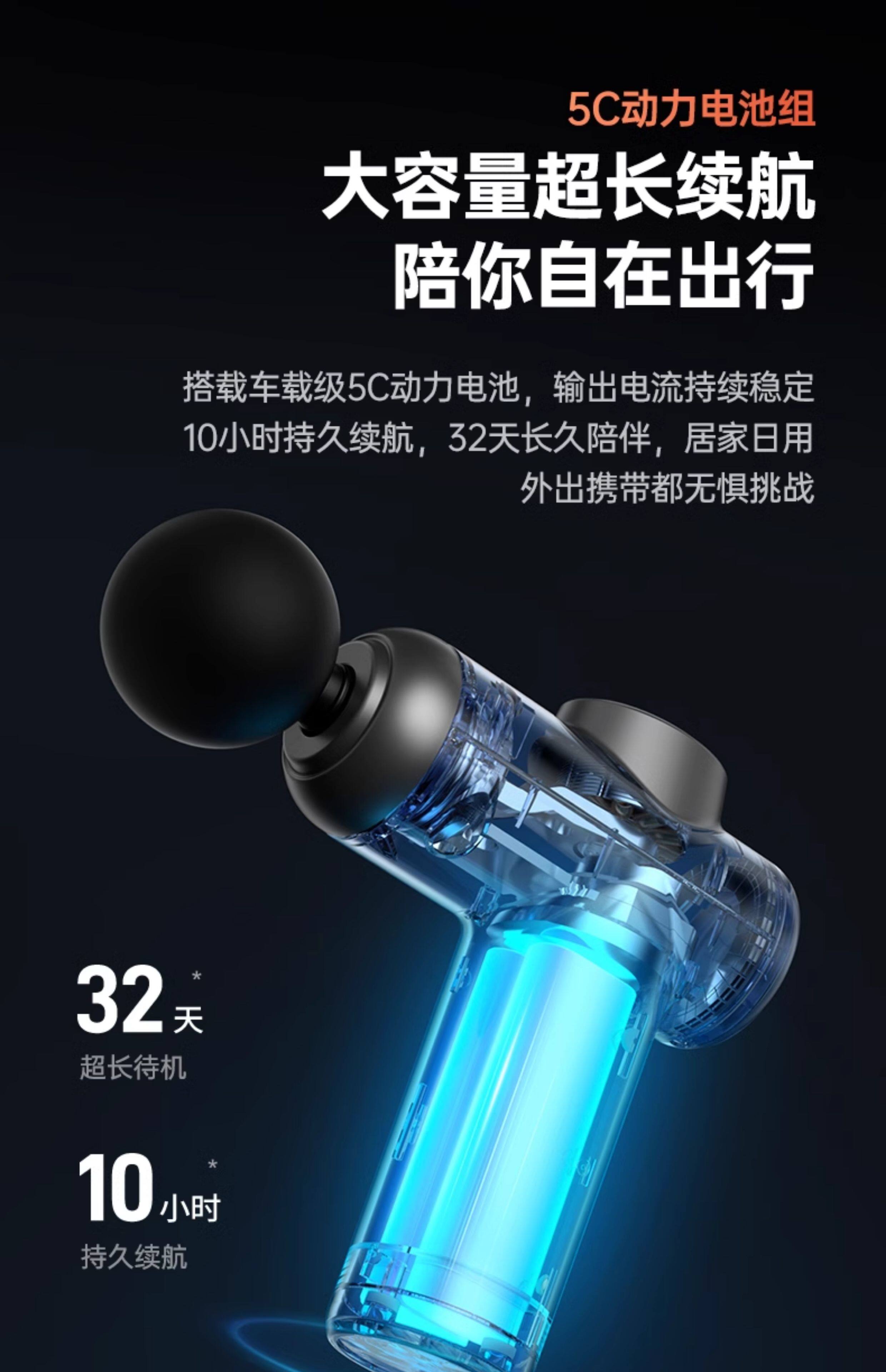 Массаж пушка 康佳筋膜枪肌肉放松按摩器女生多功能新款mini静音专业级颈膜枪 Konka