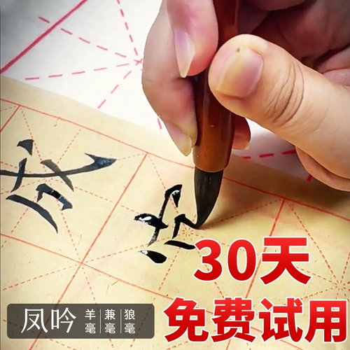 Кисть также используется для китайской каллиграфии обычным китайским письмом, китайской живописи для начинающих. Кисть для росписи овечьей шерсти бывает большая, средняя и маленькая. Увеличенный сценарий бега профессионального уровня. Каллиграфия взрослой кисти. Обычная кисть для письма начального уровня для учащихся начальной школы.