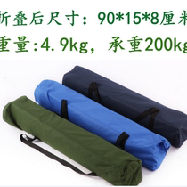 Outdoor travel aluminum alloy folding lunch break bed simple dual-purpose folding bed removable and washable portable bed hospital accompanying bed