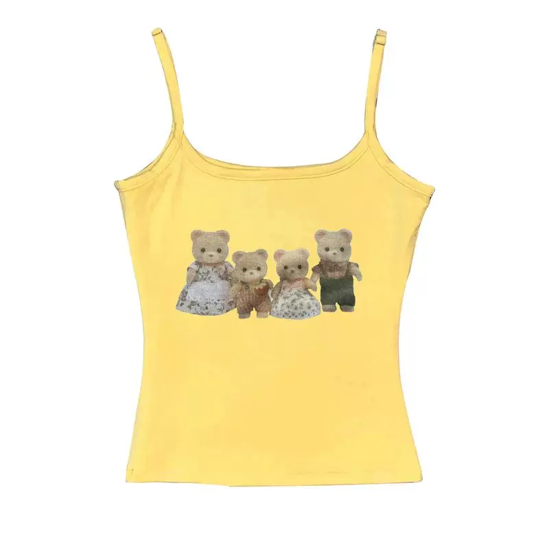 Футболка женская Y2K CRO POP это Tee Bear принт милые графика UM