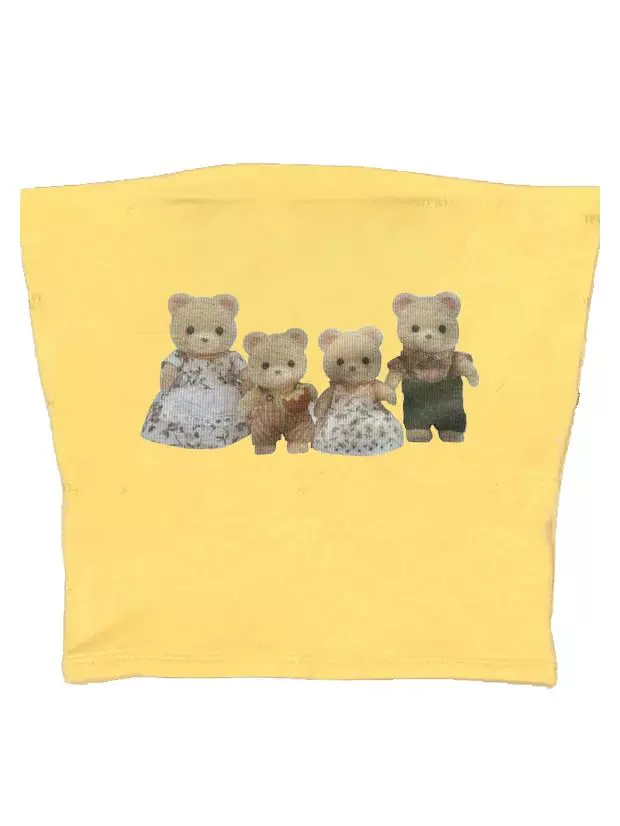 Футболка женская Y2K CRO POP это Tee Bear принт милые графика UM