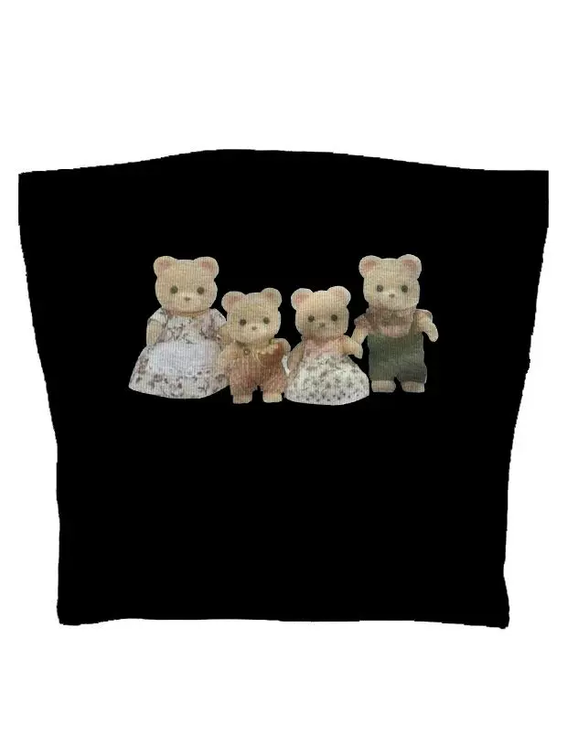 Футболка женская Y2K CRO POP это Tee Bear принт милые графика UM