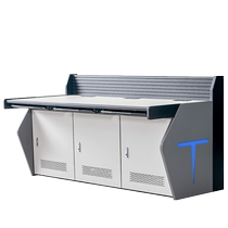 Monitoring operating table double 3-linked computer room dispatching command center console flat table table customized 5-link dispatching desk customized 5-linked dispatching desk multimedia console