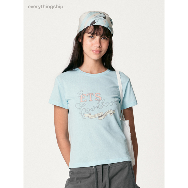 Everythingship Recipe Tee Letter Print Colorful Short-Sleeved T-Shirt Everythingship Recipe Tee Letter Print Colorful Short-Sleeved T-Shirt