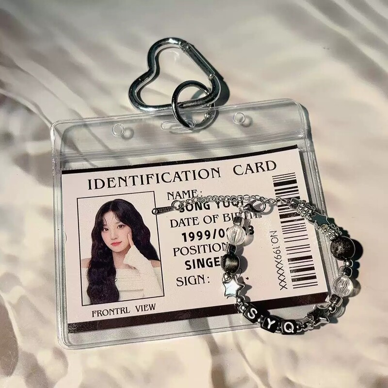Song Yuqi Celebrity Collection Id Card Pendant Bracelet Fourth Generation Support Letter Versatile Creative Small Gift Accessory Bracelet