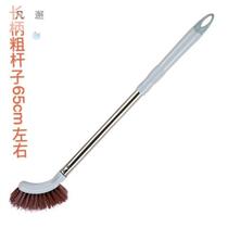 Brosse de toilette à manche Long en acier inoxydable brosse de toilette sans impasses brosse de nettoyage de toilettes squat