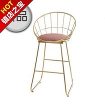 Nordic z photo studio dressing stool bar high stool dessert shop stool tall new back chair parlor room interior r