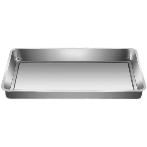 Большая прямоугольная обеденная тарелка из нержавеющей стали для коммерческого использования для домашнего использования