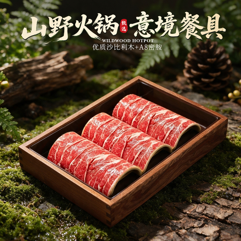 Mountain-Style Hot Pot with Fresh-Cut Beef Three-Way Combo, Shabu-Shabu Plate, Mountain-Style Slow-Cooked Beef Plate, Snowflake Beef Plate, and Matching Tableware Mountain-Style Hot Pot with Fresh-Cut Beef Three-Way Combo, Shabu-Shabu Plate, Mountain-Style Slow-Cooked Beef Plate, Snowflake Beef Plate, and Matching Tableware
