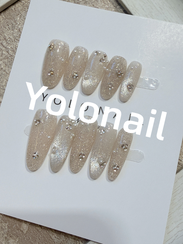 T1089.Yolo Niche Design Handmade Wearable Nails