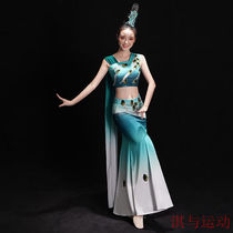 Australias Yan Lai Dai ethnic dance to serve as a peoples art kungfu dress Dai ethnic dance dress Womens new peacock dance dress