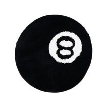 Simulation Billiards 8 Ball Rug Round Fing Chair Pad