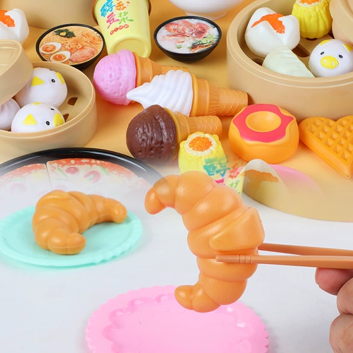 Детская семейная реалистичная игрушка, комплект для детского сада, пароварка, раннее развитие