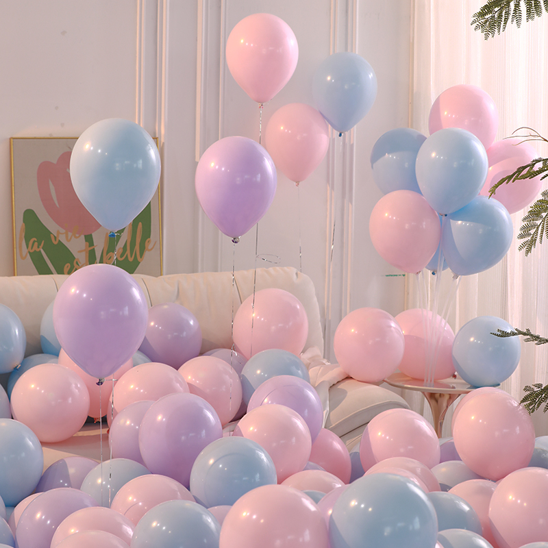マカロンバルーン、無毒の子供用無味誕生日バルーン、卸売装飾シーンレイアウトオープニング雰囲気の濃厚化