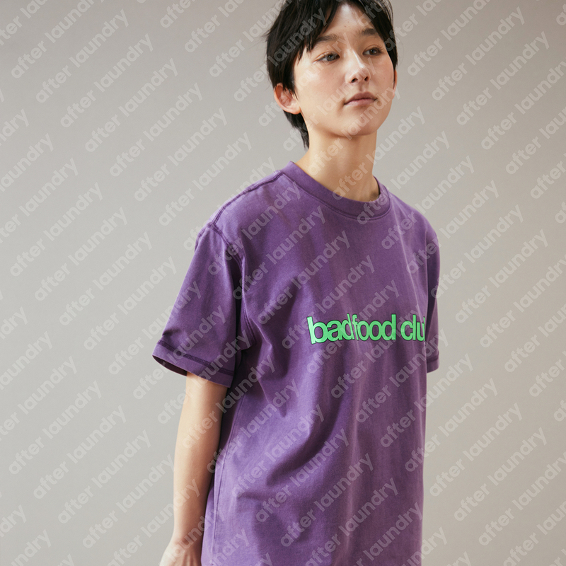 After Laundry Bad Food Club Short-Sleeved T-Shirt Bad Food Club Pure Cotton Loose Tee