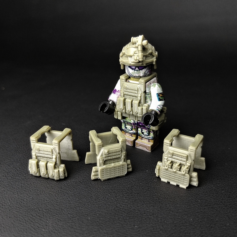 Rui Feng Third-Party Military Building Block Figures Mpc Vest Bulletproof Vest Special Forces People's Liberation Army Model Toy Zhouan