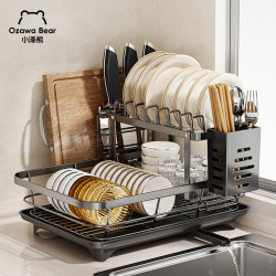 Dish Storage Rack 304 Stainless Steel Kitchen Storage Rack New Style Bowls and Chopsticks Bowls and Plates Sink Dish Rack Drain Rack