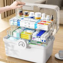 Japanese household medicine box family medicine storage box extra large capacity medicine box multi-layer childrens medicine small medicine box