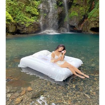 INTEX air mattress household double thickening air mattress sheet outdoor folding lunch break portable water bed