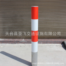 1 2m red and white crossing column steel pipe warning column isolation pile road pile iron column anti-collision column fixed pile