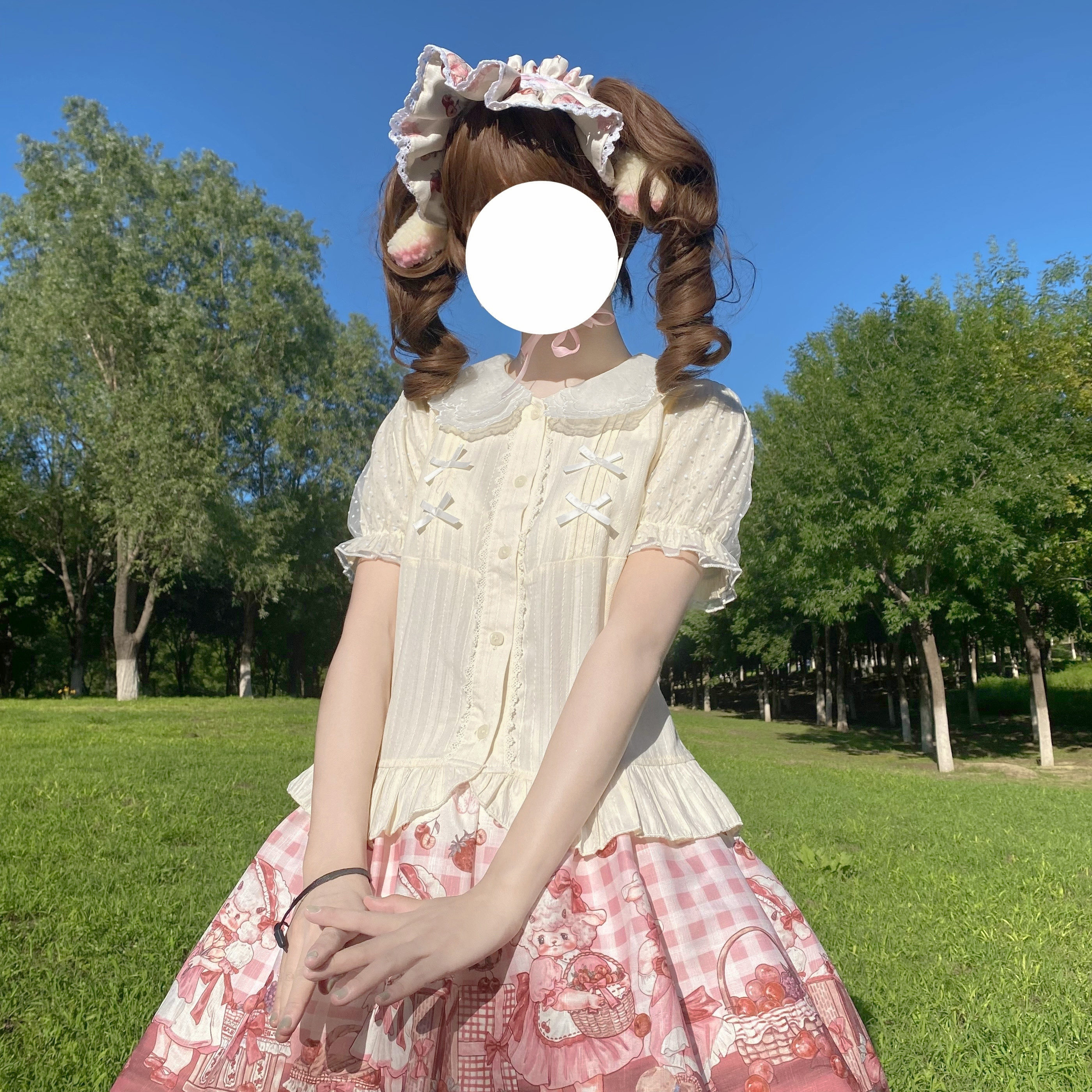 【绝版售罄】小芙蝶Lolita内搭娃娃领衬衫,甜美纯棉短袖,你还在等什么?-lolita衬衫-淘宝好物网