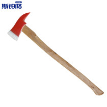 Spurge wooden handle fire ax firewood logging ax outdoor fire escape rescue steel ax 90cm steel tip ax BGT-