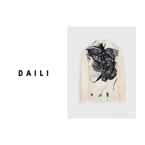 (Exclusive for Huhu) Delly’s new fashionable casual long-sleeved iris shirt DL2406049
