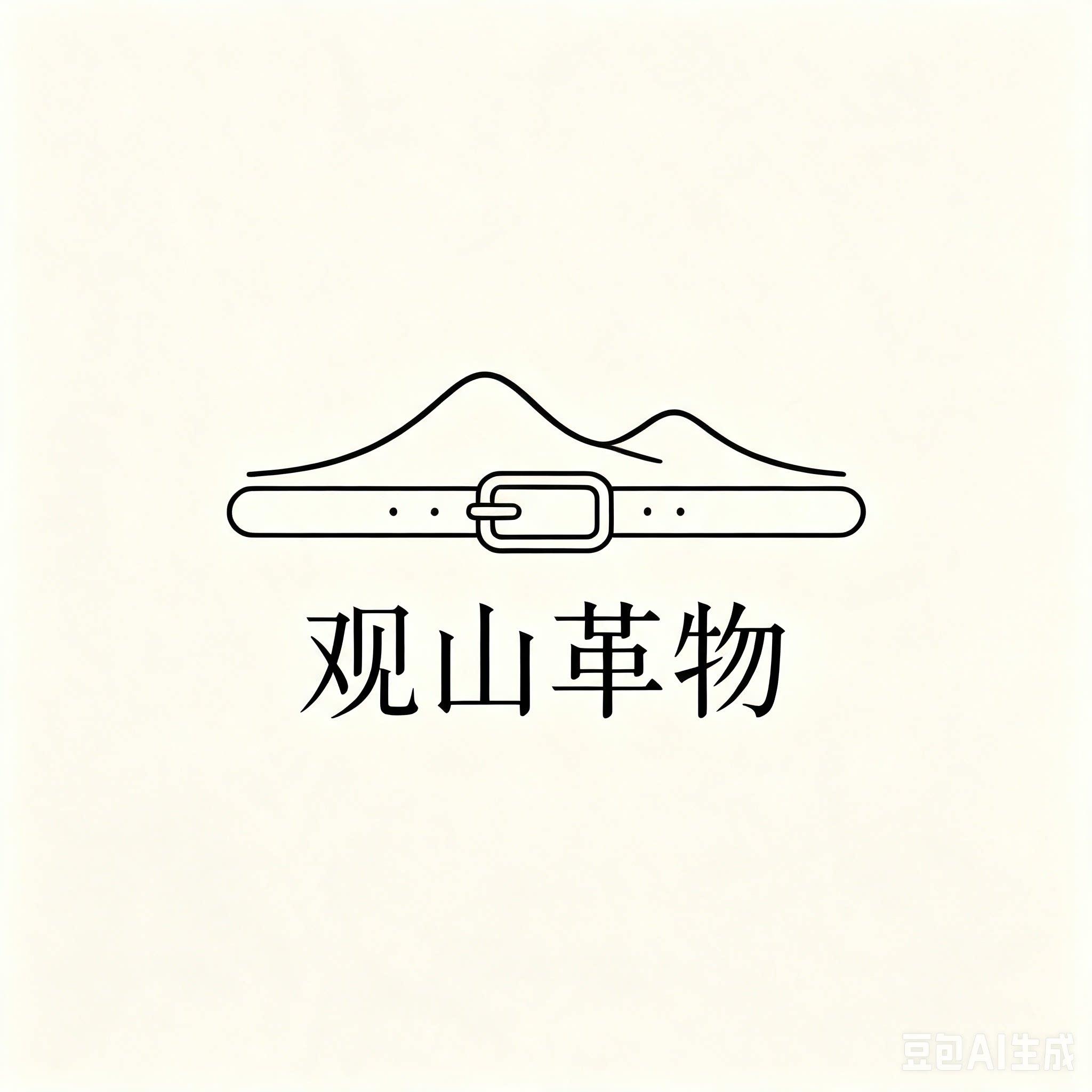 观山革物复古皮带工坊的LOGO