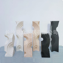 Solid Wood Simple Creative Year Round Piece Live Background Board HomeBackground Column